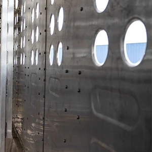 Close-up of Rivets on Side Wall of Merritt Trailer