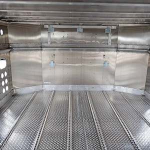 Inside View of Bull Nose Trailer Front