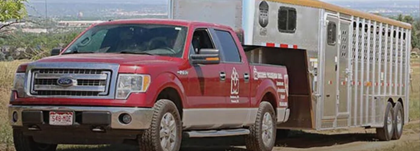 Merritt Trailers Gooseneck Trailer on a Company Pickup