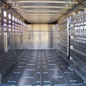 Welded-in aluminum floor cleating