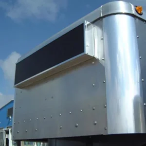Lighted Sign Box on Top Front of Merritt Trailer