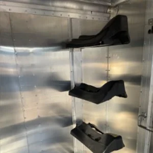 Saddle Rack Inside Merritt Cattle Baron Gooseneck Trailer
