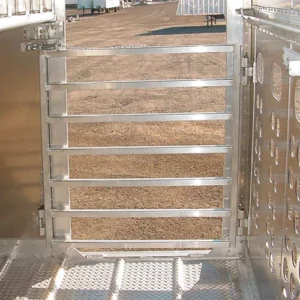 Merritt Tube-Style Gate on Livestock Trailer